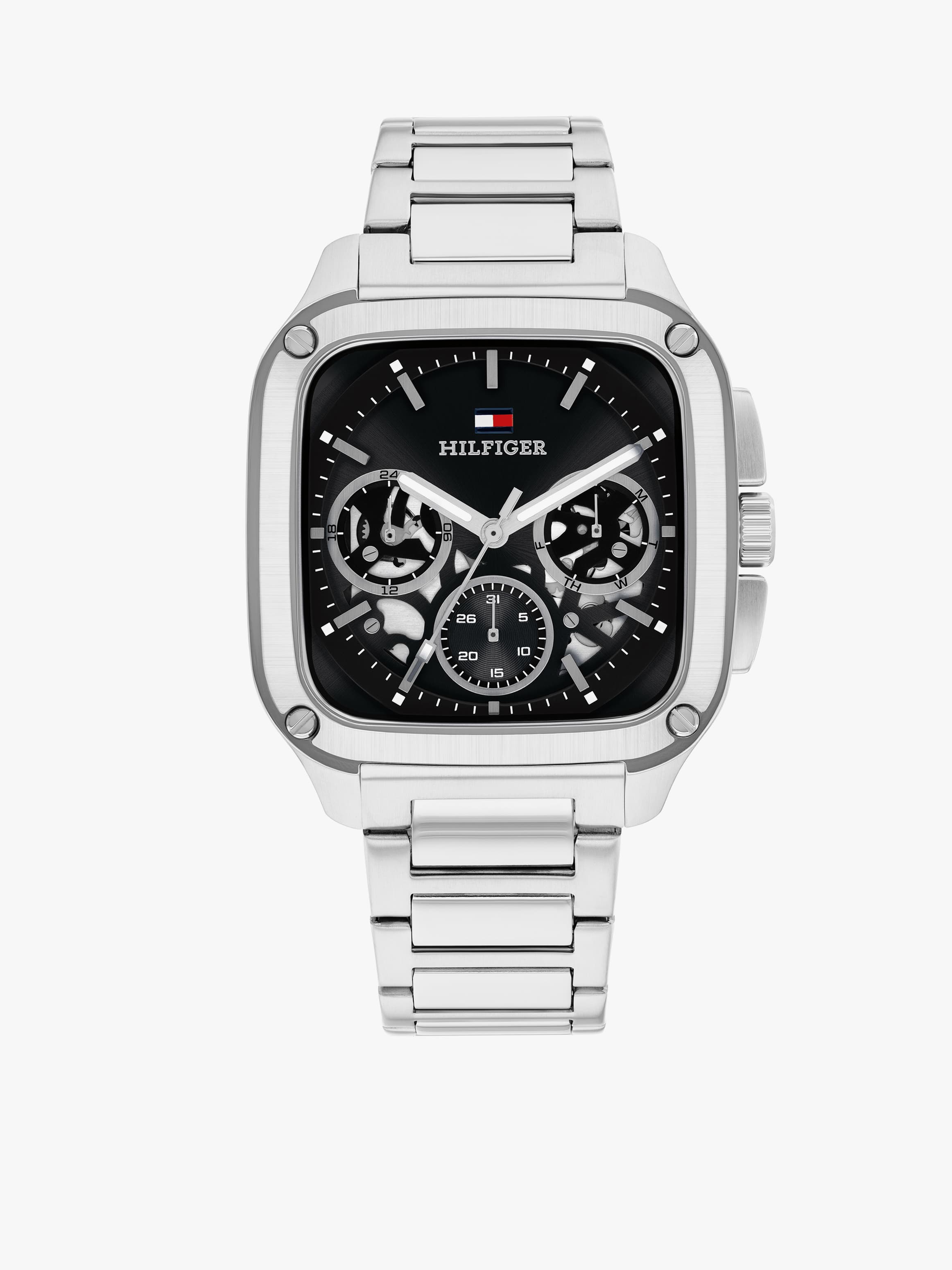 Tommy Hilfiger Black Herald Skeleton Men’s 39mm Watch